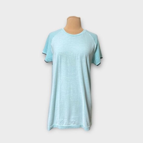 NWT Kari Traa Eva Wool Blend Tee L XL Mint Teal NEW Activewear Workout Training - Picture 3 of 7